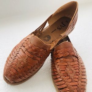 Authentic Leather Espadrilles